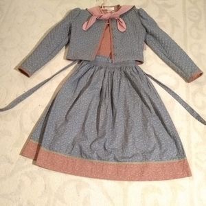 Lanz originals, vintage quilted jacket/skirt combo